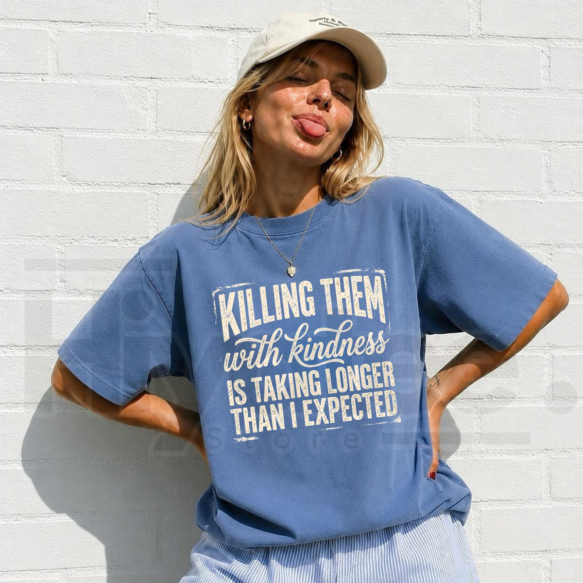 Comfort Colors Killing Them With Kindness Snarky Tee