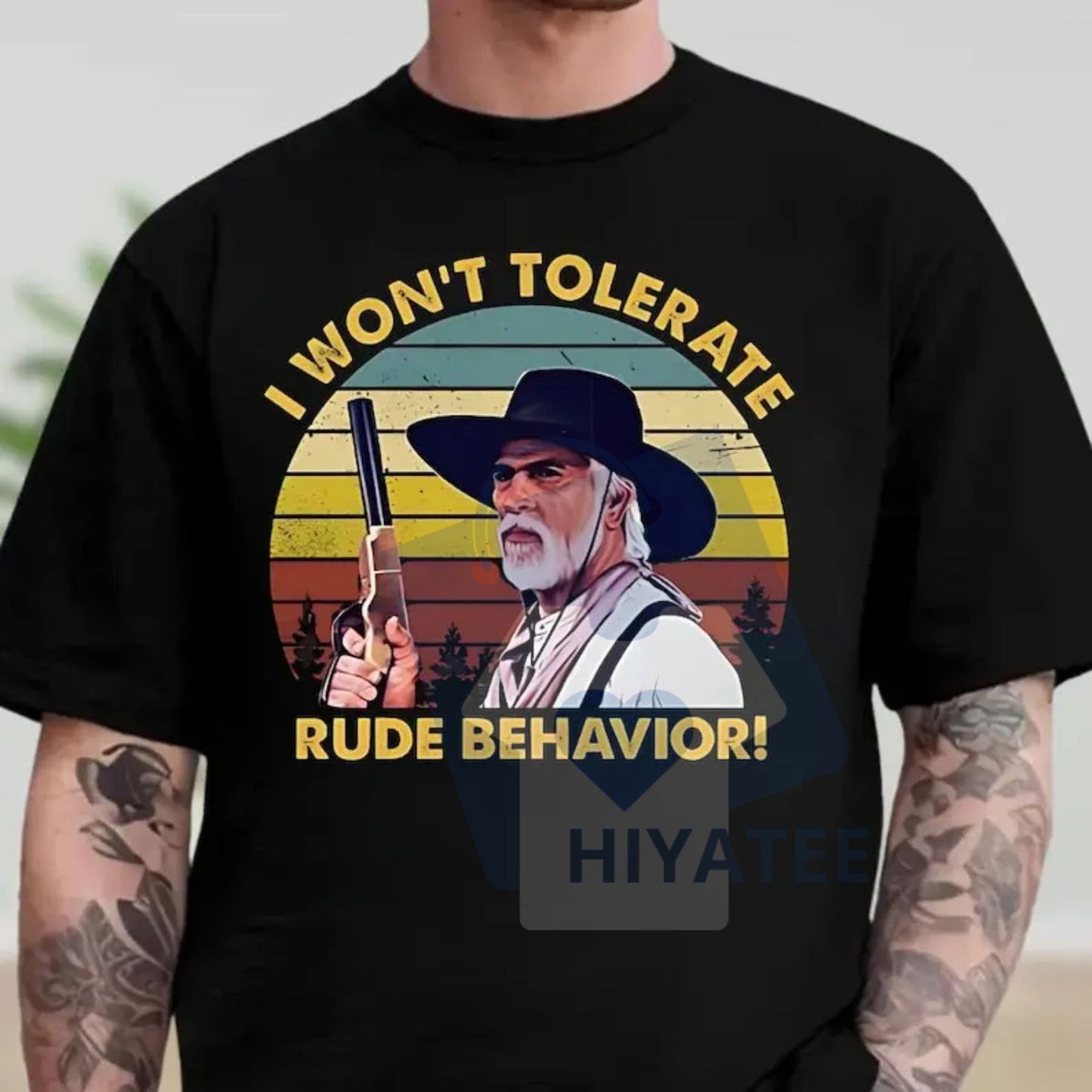 "I Won’t Tolerate Rude Behavior" Cowboy Shirt – Funny Western Outlaw Tee