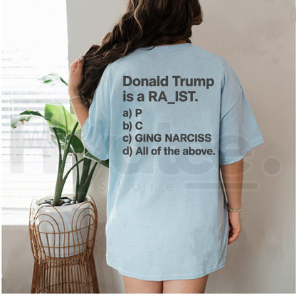 Humorous Multiple-Choice Graphic T-Shirt – Unisex Casual Short-Sleeve Satirical Top