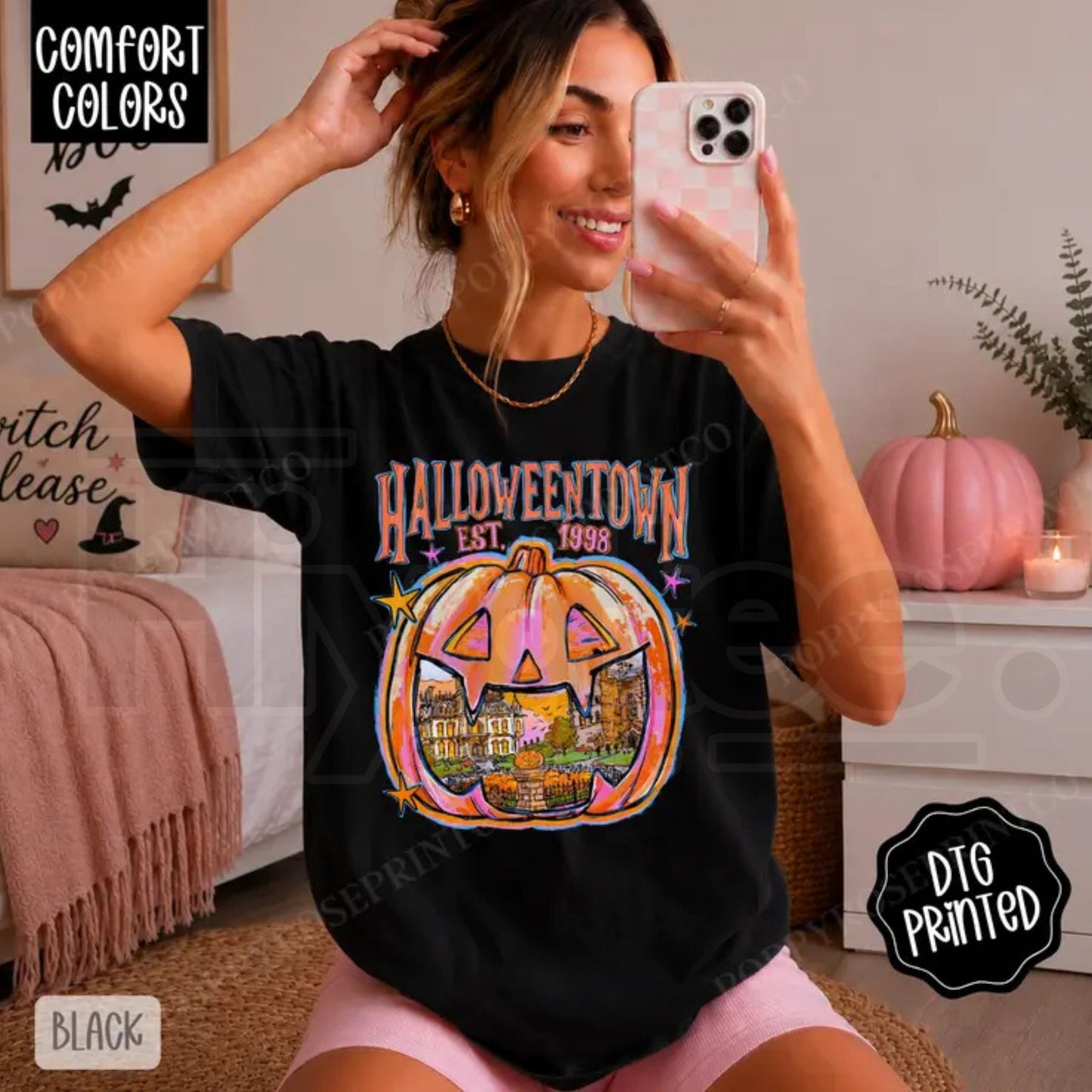 Halloweentown Comfort Colors Shirt Trendy Womens Fall Tshirt Gift for Her