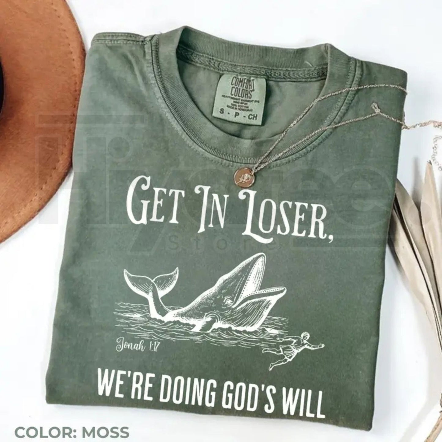 "Get In Loser We're Doing God's Will" – Funny Christian Bible Graphic Top