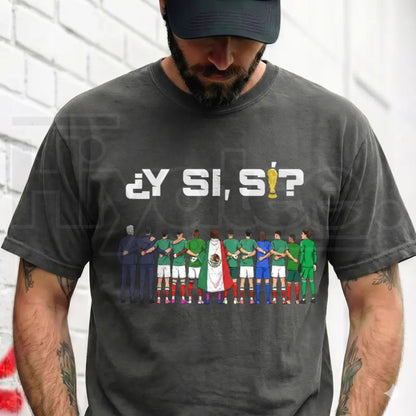 BojjiCo Y Si Si A Huevo Que Si Soccer Team Shirt – Funny Spanglish Chicano Quote Urban Streetwear