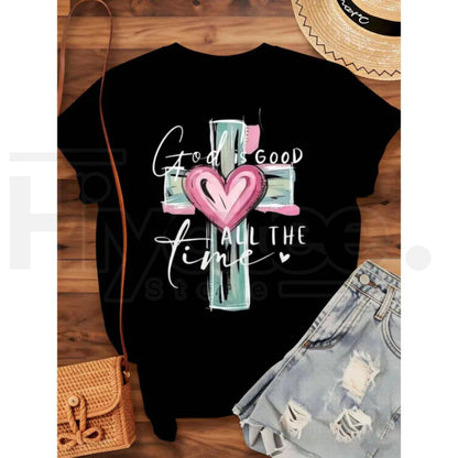 God Is Good Christian T-Shirt – Faith Based Short Sleeve Streetwear Graphic Tee