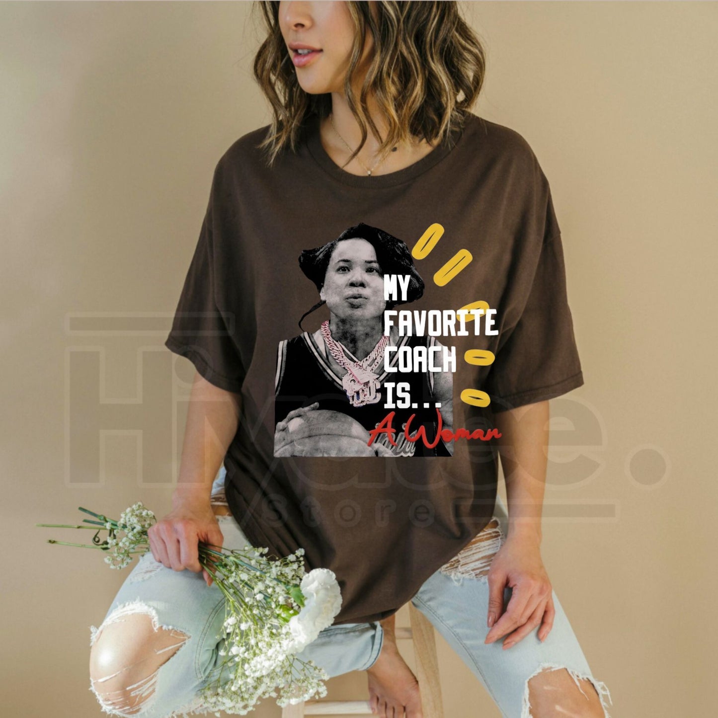 "My Favorite Coach Is A Woman" T-Shirt – Empowering Women in Sports Tee