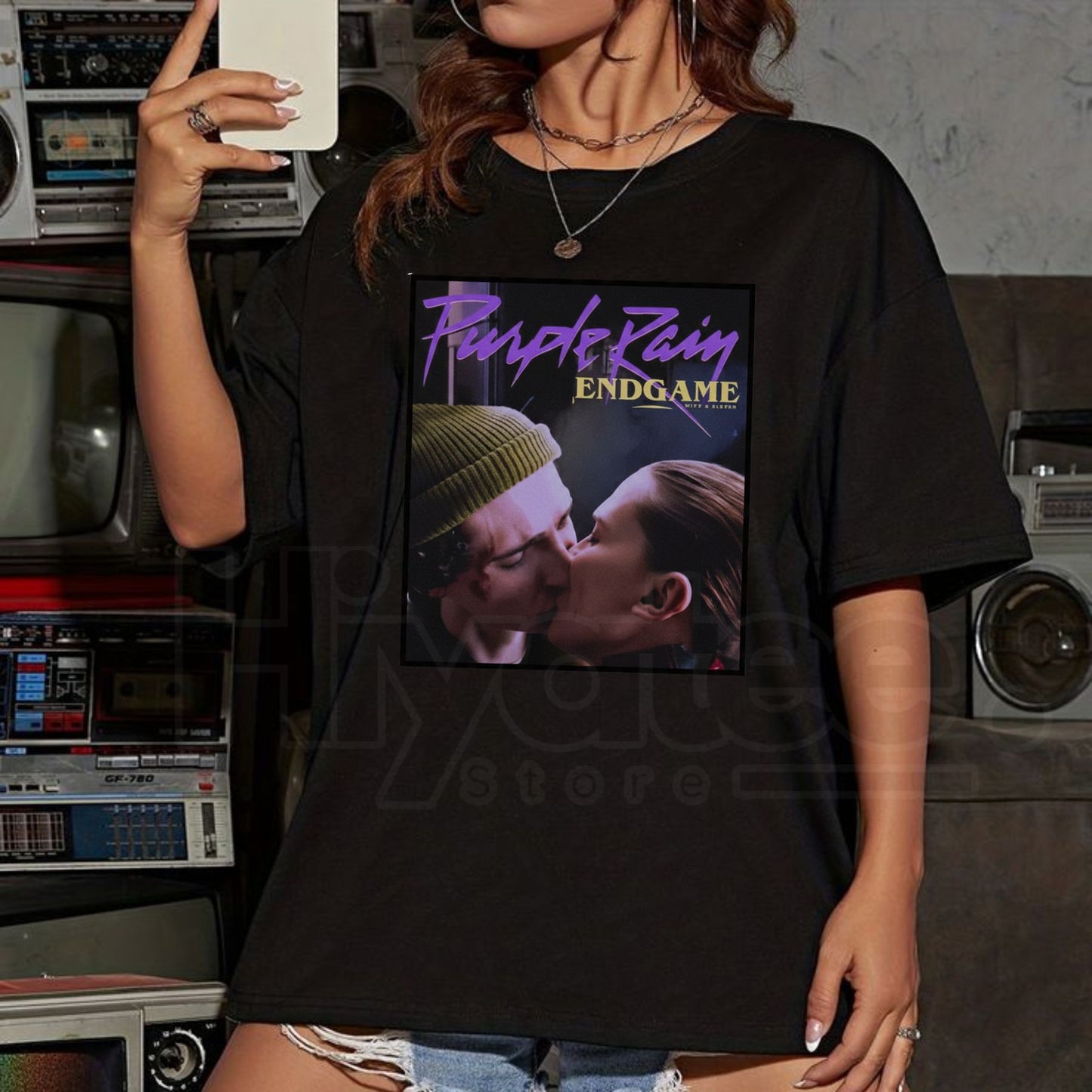 "Purple Rain End Game" T-Shirt – Legendary Musician Tribute Graphic Tee