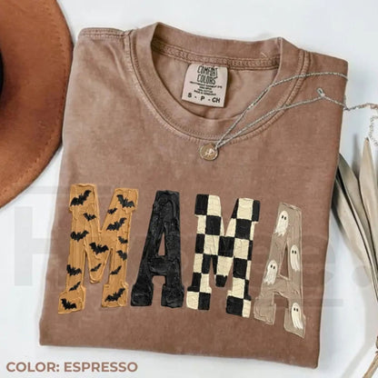 Comfort Colors Halloween Spooky Mama Ghost Pumpkin Tee