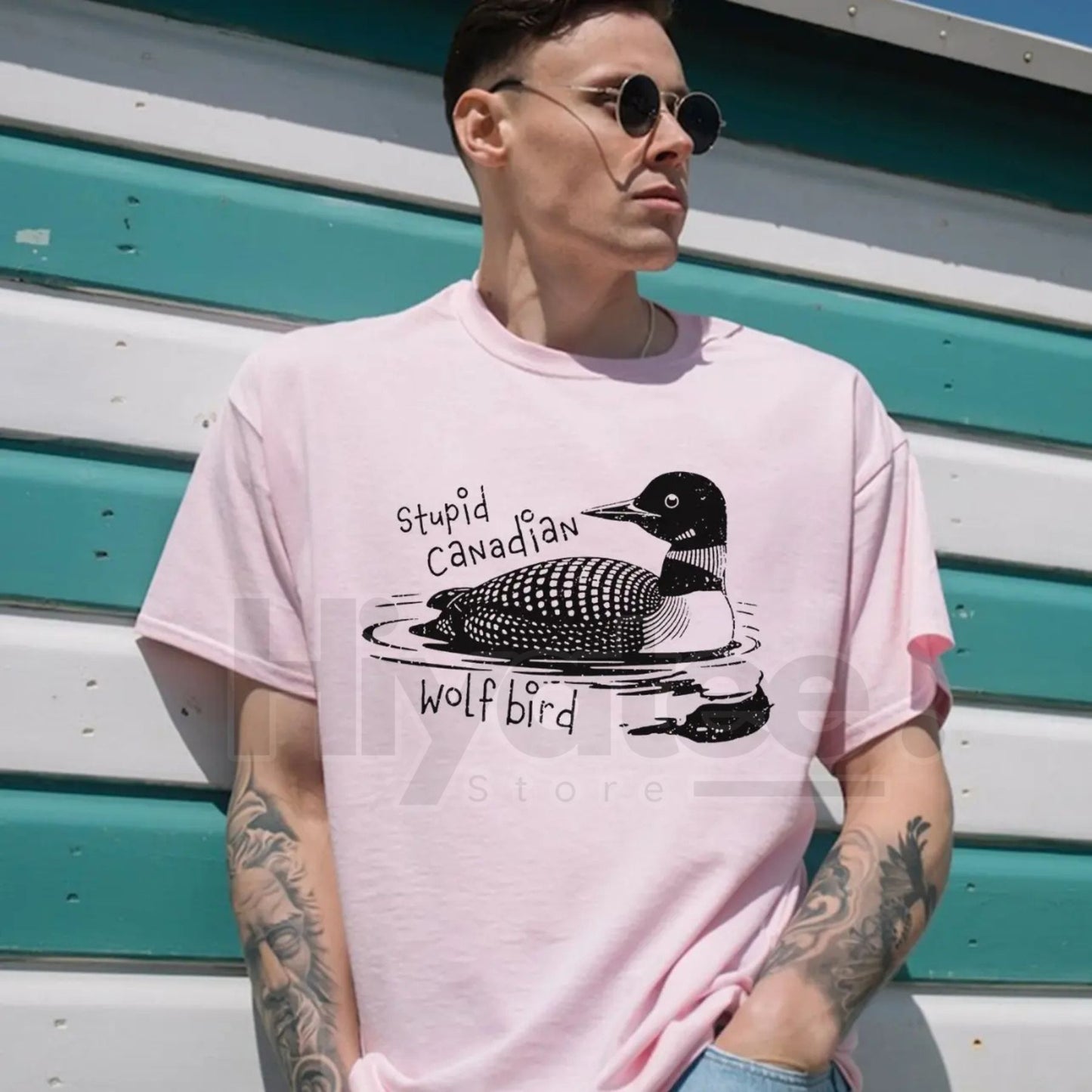 "Stupid Canadian Wolf Bird" T-Shirt