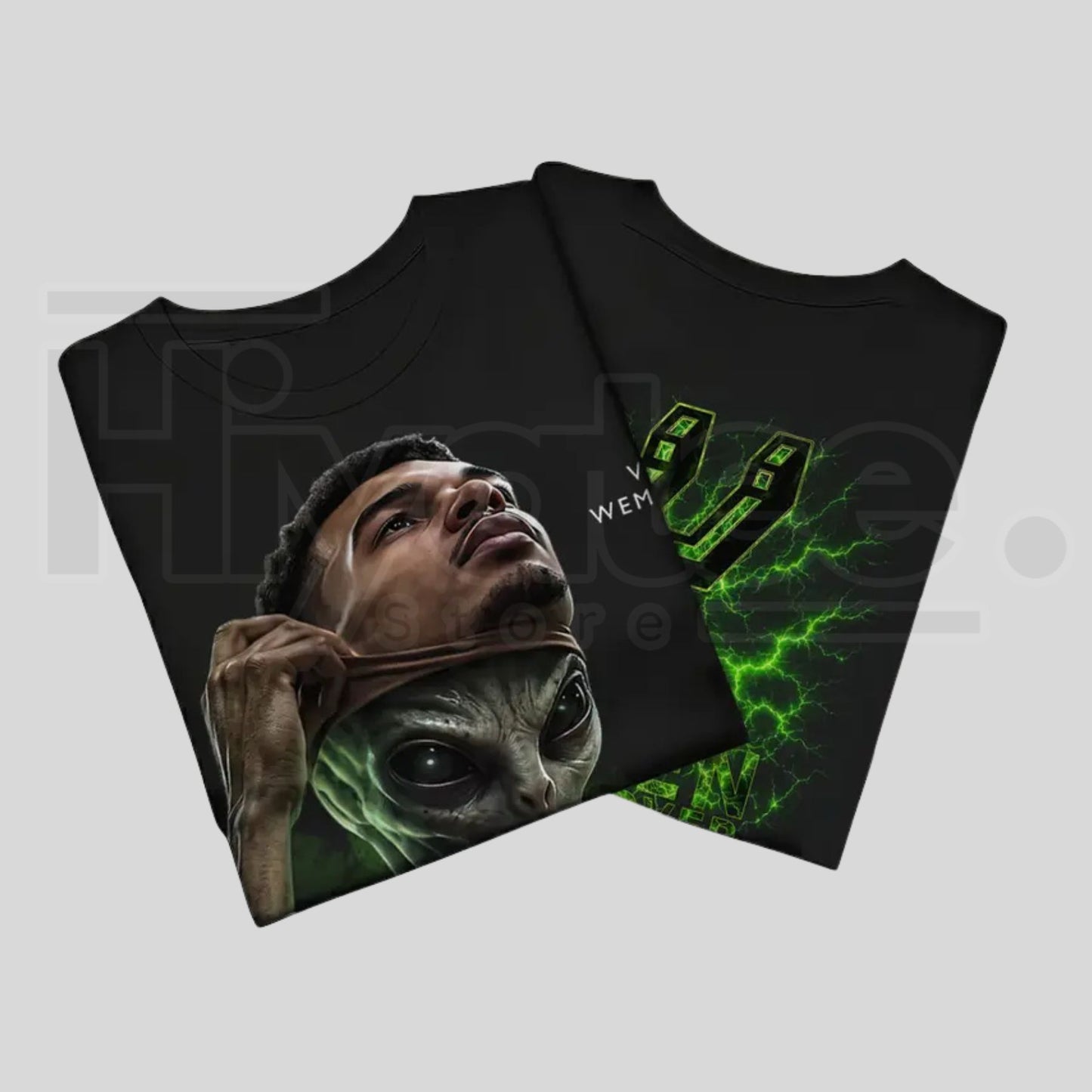 Alien Graphic T-Shirt – Unisex Multi-Color Tee