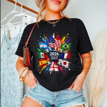 Unisex 2026 New Soccer T-Shirt – Premium Football Fan Graphic Streetwear Tee