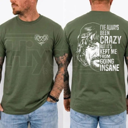Waylon Jennings I've Always Been Crazy T-Shirt – Vintage Outlaw Country Tee