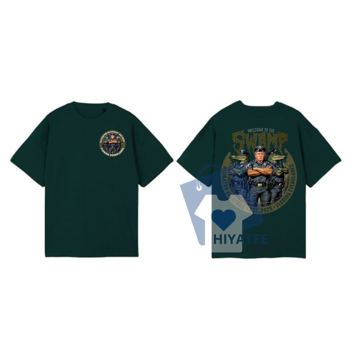 Trump Alligator Alcatraz EST 2025 T-Shirt – “Welcome to the Swamp” Political Satire Tee, Unisex Cotton Shirt for Men & Women