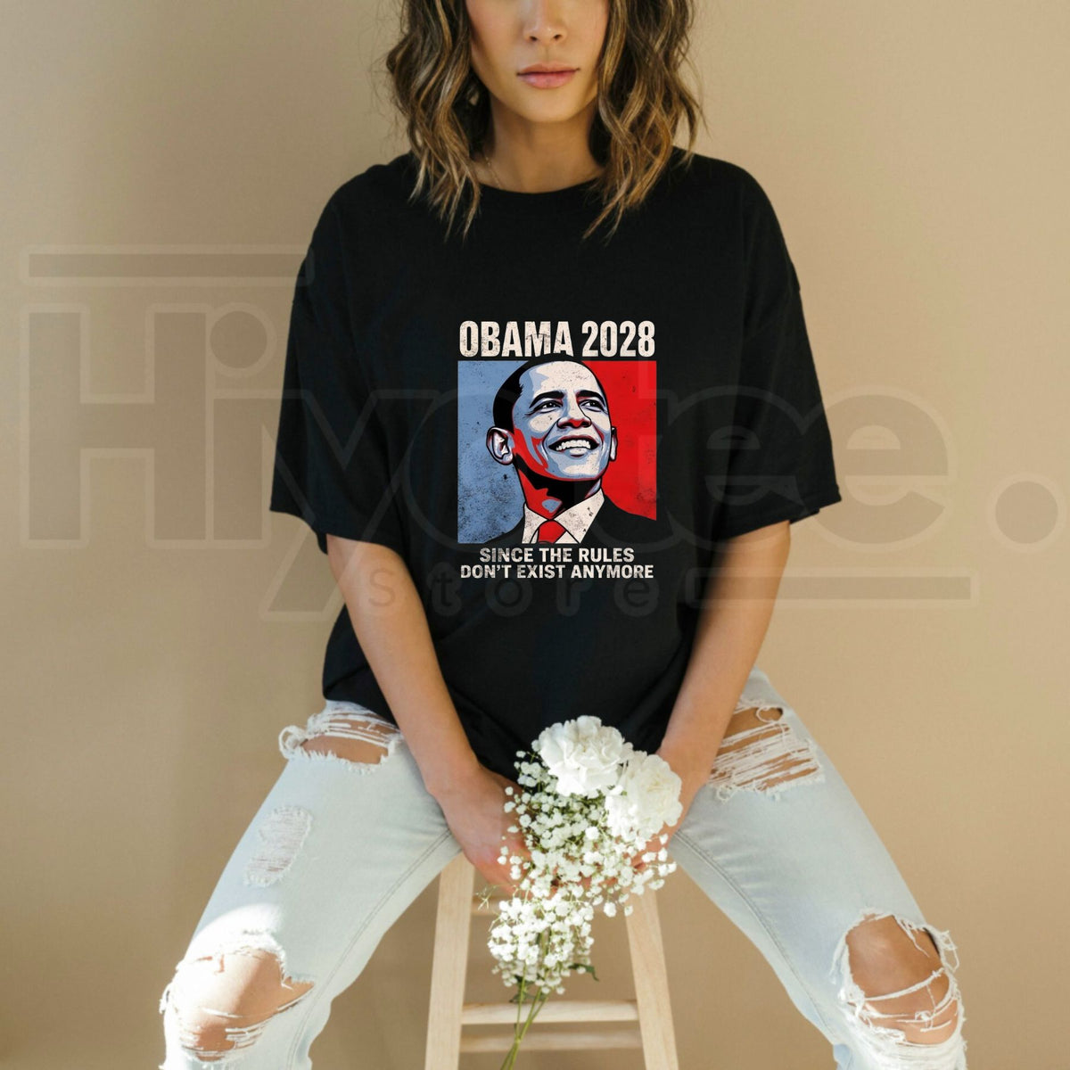 Obama 2028 Since Rules Don't Exist Anymore T-Shirt – Political Satire Tee