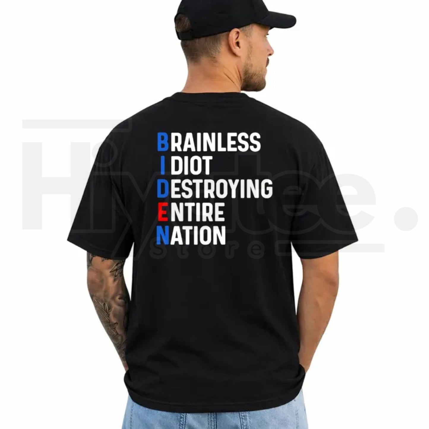 Political Humor Graphic T-Shirt – Sarcastic Daily Casual Cotton Menswear Tee