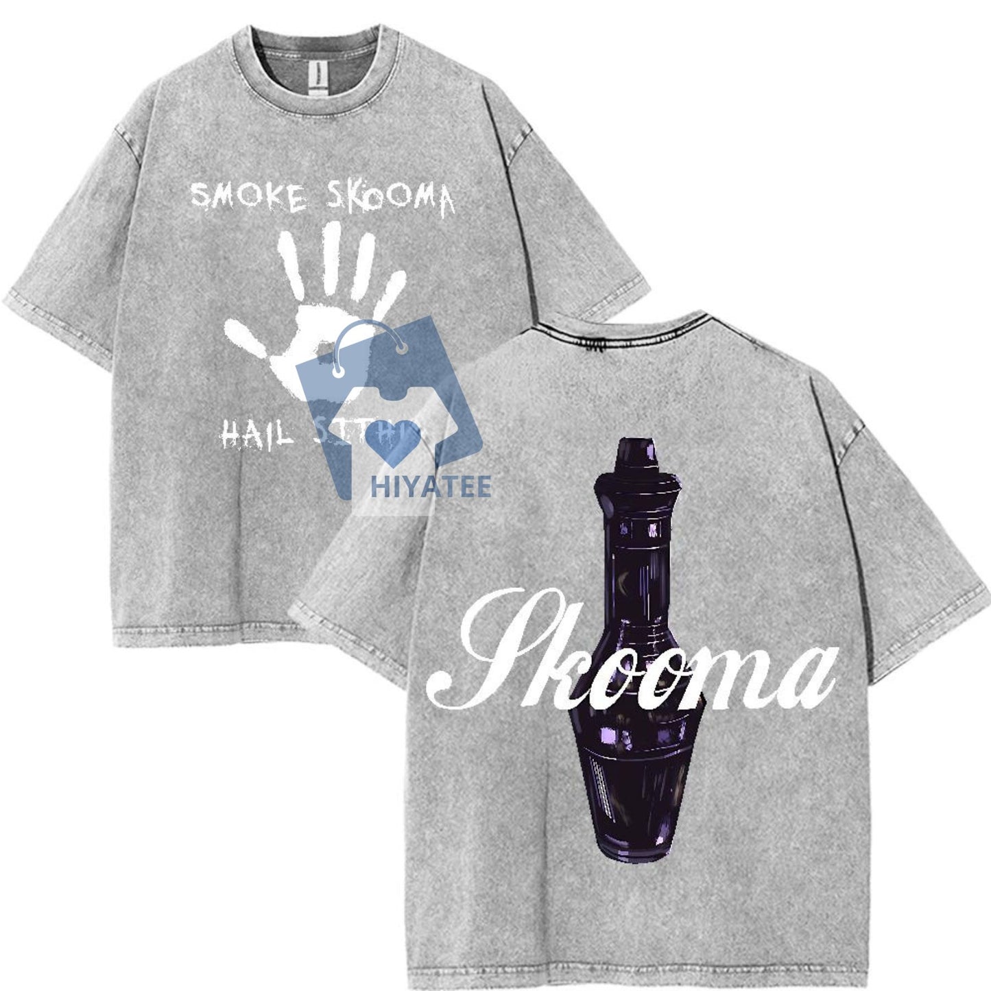 Oblivion Skooma Shirt – Retro Acid Washed Oversized Gamer Tee