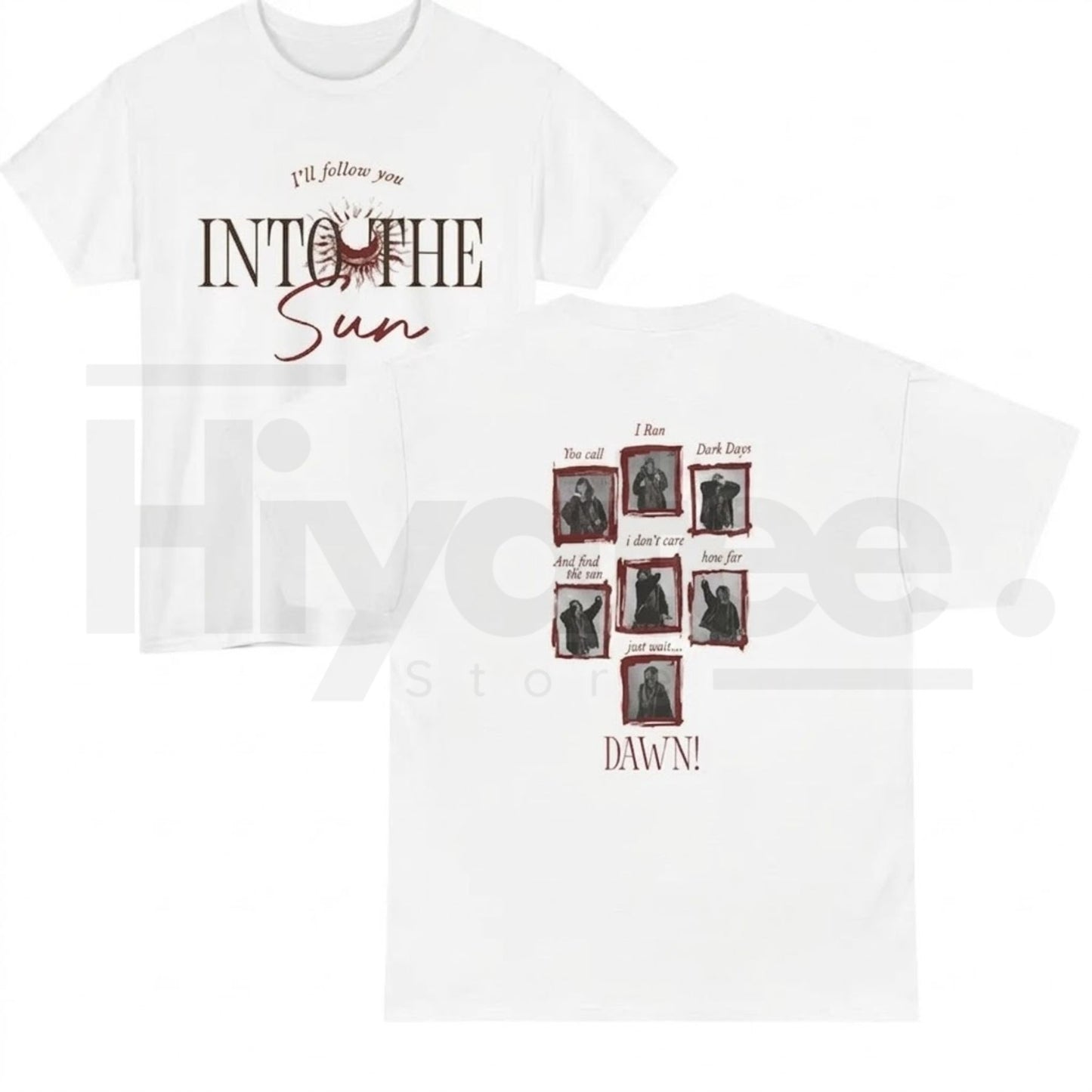 Into The Sun Lyrics T-Shirt – Kpop World Tour Fan Graphic Tee, Aesthetic Retro Concert Style Gift for K-pop Fans