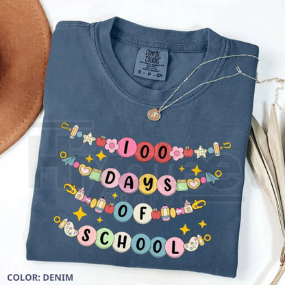 Comfort Colors® 100 Days of School Bracelet Shirt