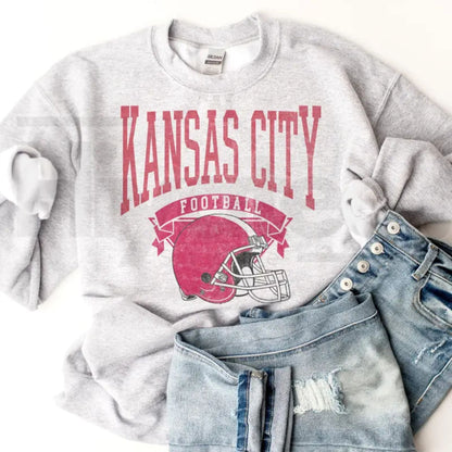 Vintage Football Sweatshirt – Hometown Team Pullover, Retro Sports Graphic Crewneck, Cozy Casual Long Sleeve for Men