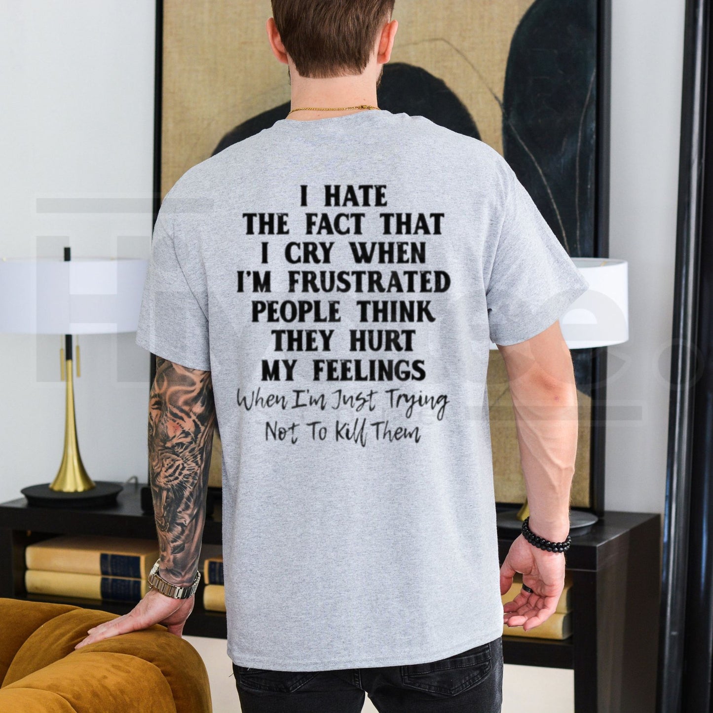 I Hate That I Cry When I'm Frustrated T-Shirt – Funny Relatable Mental Health Tee
