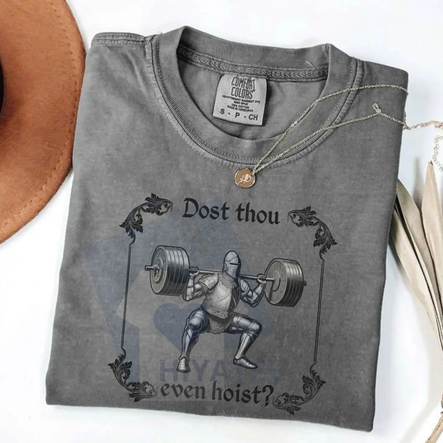 Comfort Colors "Dost Thou Even Hoist" Funny Gym T-Shirt