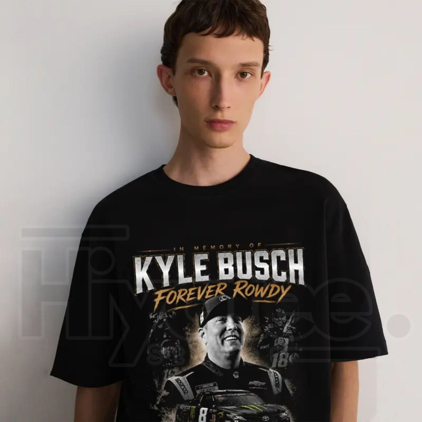 Kyle Busch Forever Rowdy T-Shirt – Vintage NASCAR Racing Fan Graphic Tee