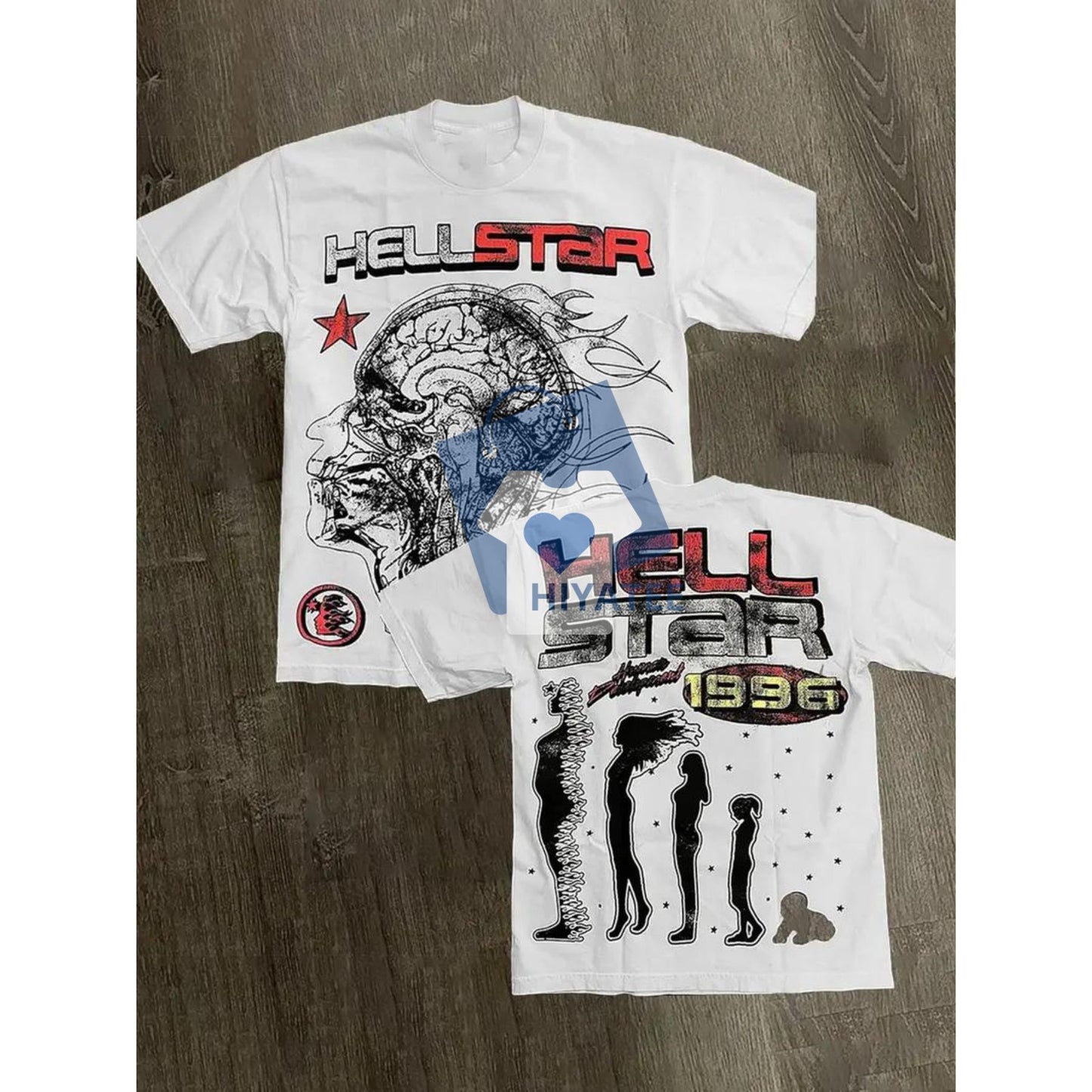 Hell Star 220G Double-Sided Cotton Shirt – Fashionable Men’s Summer Tee