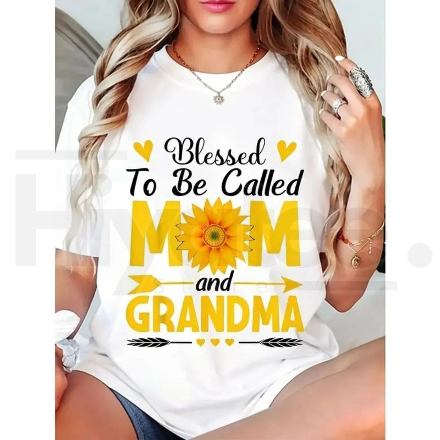 "Blessed To Be Called Mom And Grandma" – Cool Mother’s Day Graphic Top
