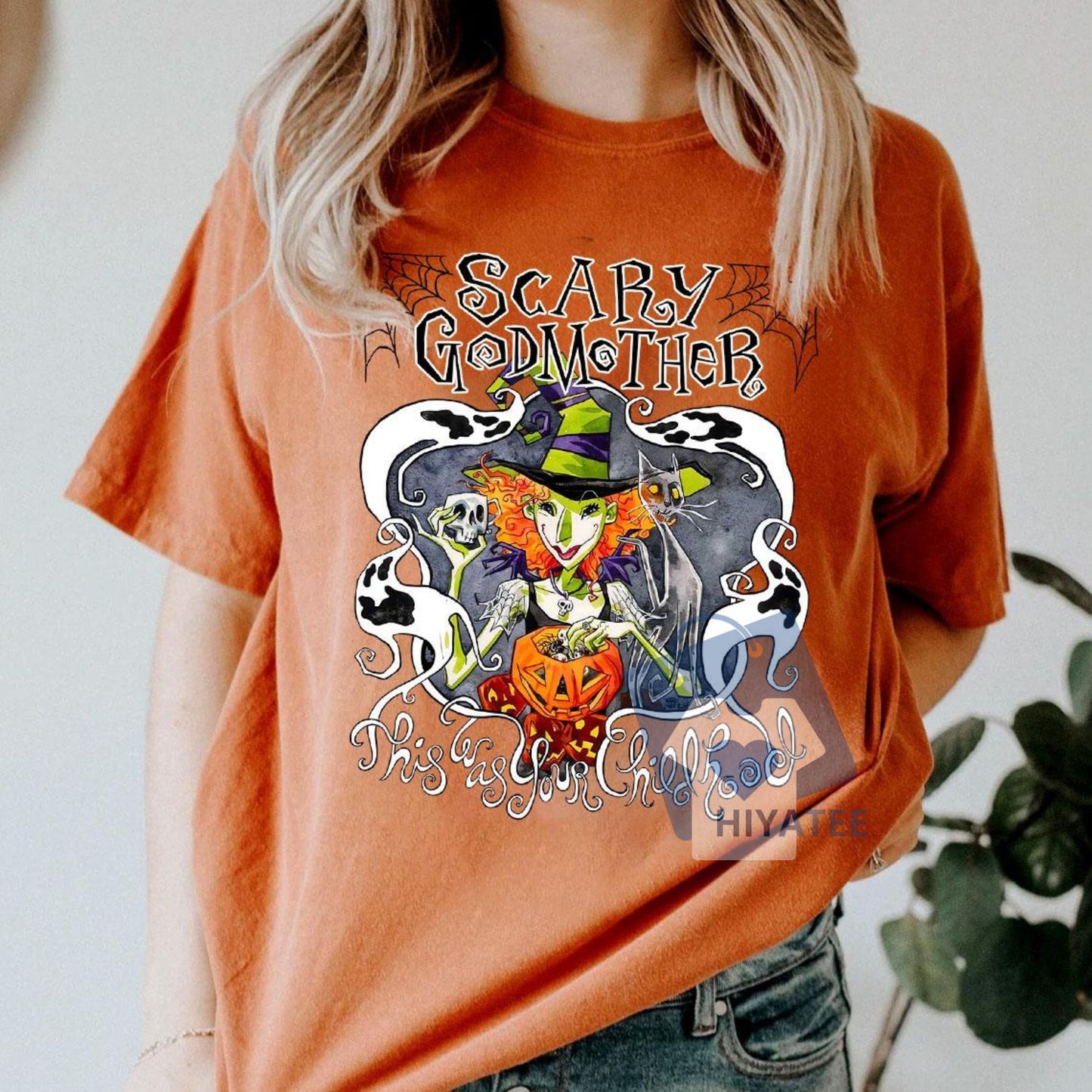 Scary Godmother Halloween Shirt – Vintage Movie-Inspired Horror Tee, Unisex Spooky Season Graphic T-Shirt