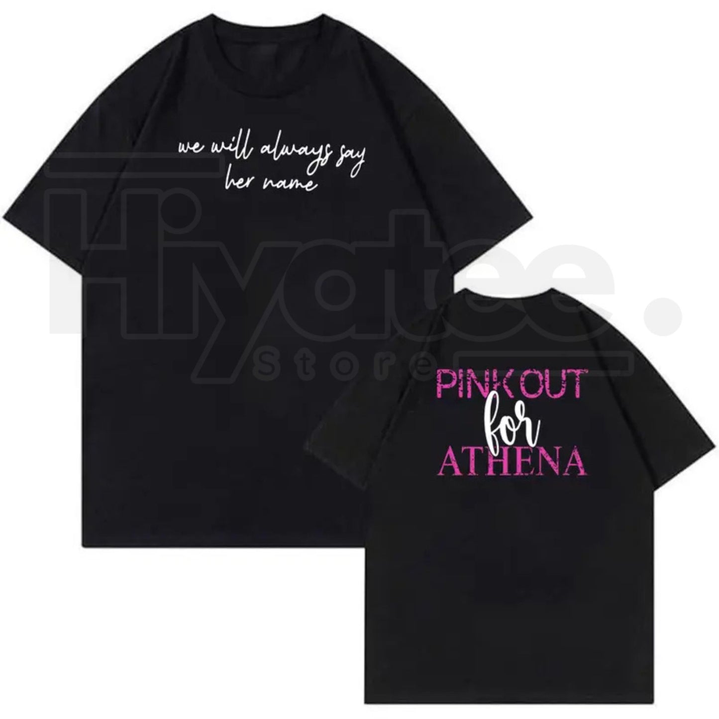 Pink Out For Athena T-Shirt – Justice For Athena Strand Memorial Shirt, Awareness Tee & Support Gift