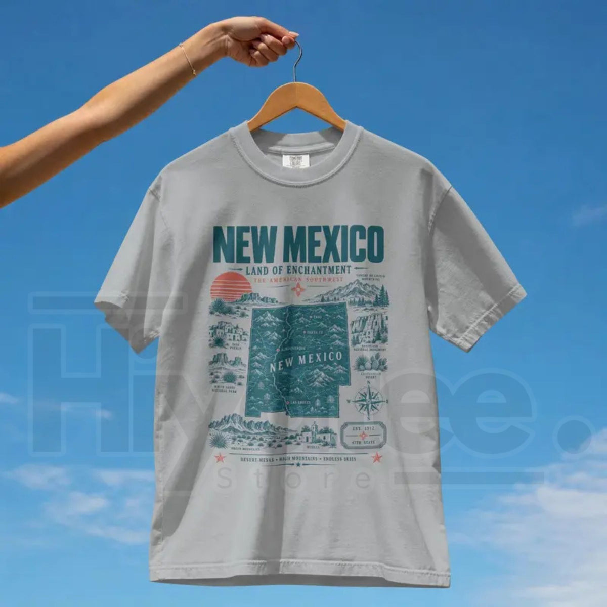 Vintage New Mexico T-Shirt – Land of Enchantment Desert Graphic Tee