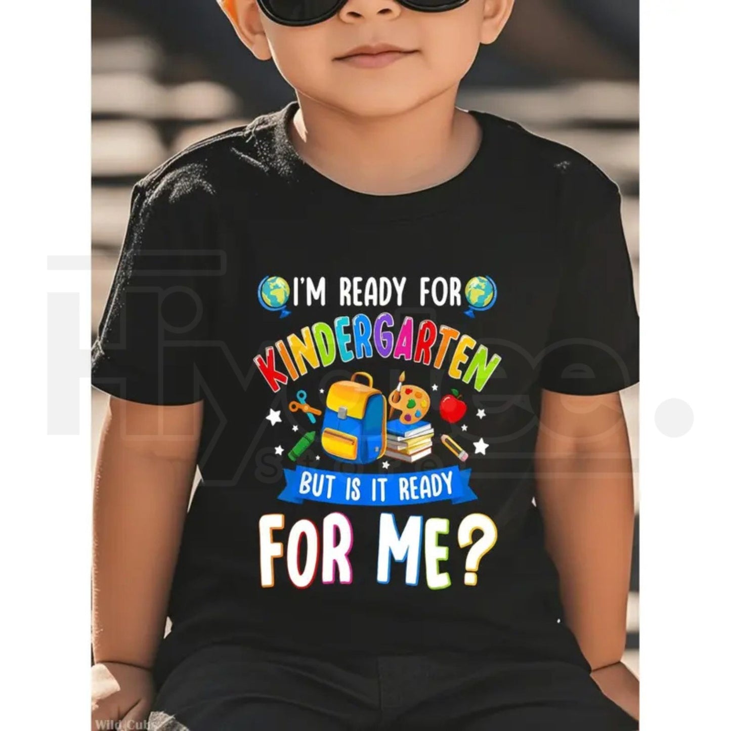 First Day of Kindergarten T-Shirt | Back to School Kids Cotton Graphic Tee