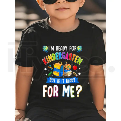 First Day of Kindergarten T-Shirt | Back to School Kids Cotton Graphic Tee