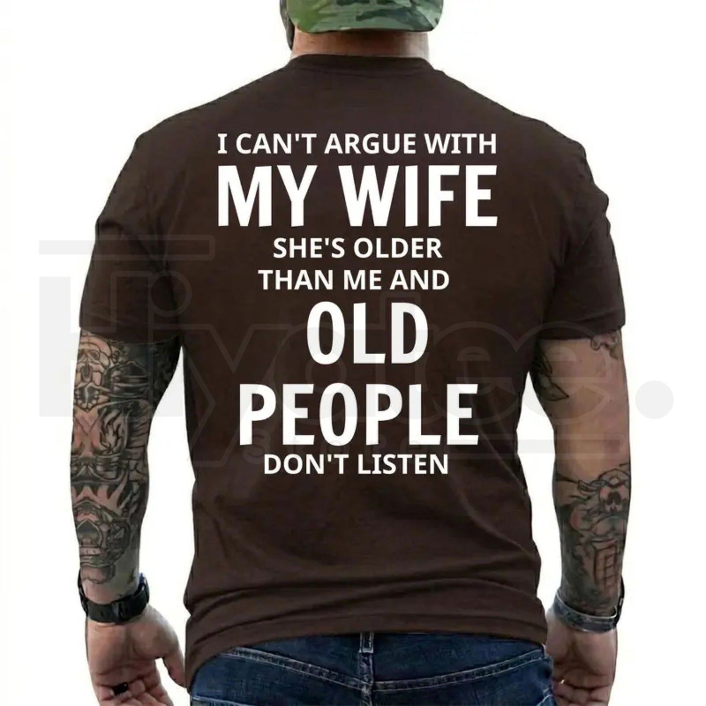 She's Older Than Me Husband T-Shirt – Funny Wife Humor Graphic Tee