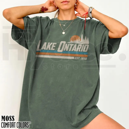 Lake Ontario Great Lakes Shirt Vintage Quiet Activism Comfort Colors Tee