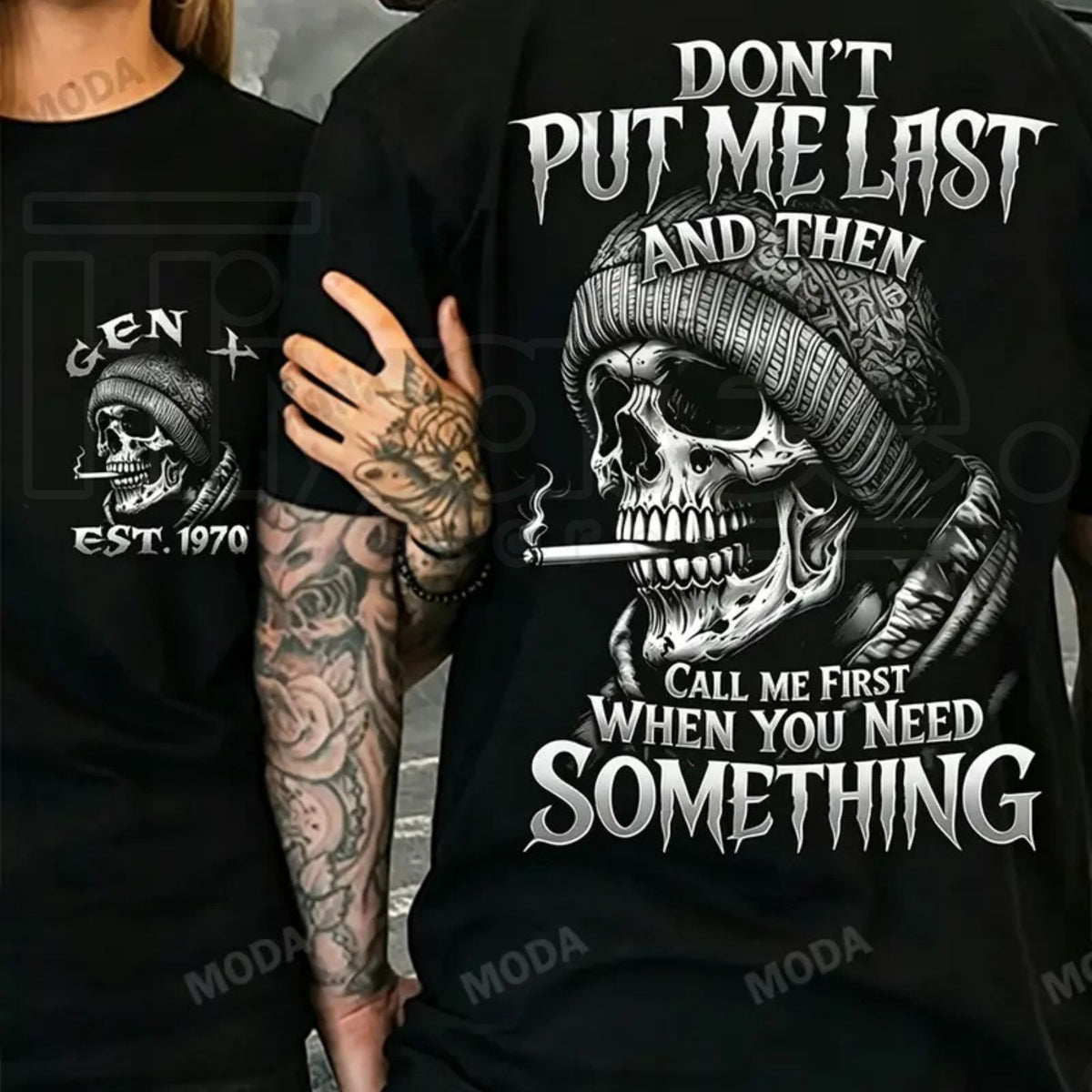 Chaosmoda Generation X Custom Year Skull T-Shirt – Vintage Streetwear Tee