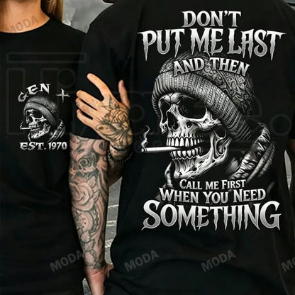 Chaosmoda Generation X Custom Year Skull T-Shirt – Vintage Streetwear Tee