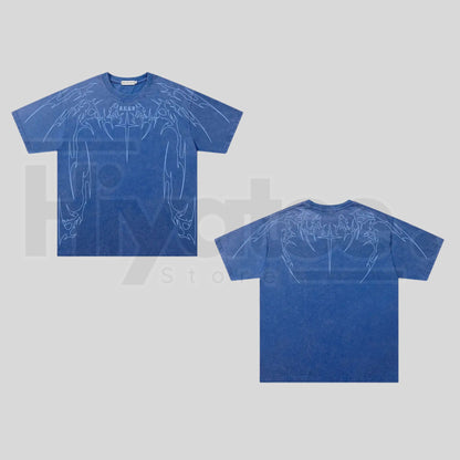 Unisex Summer Short Sleeve Round Neck T-Shirt – Lightweight Breathable Graphic Streetwear Oversized Tee