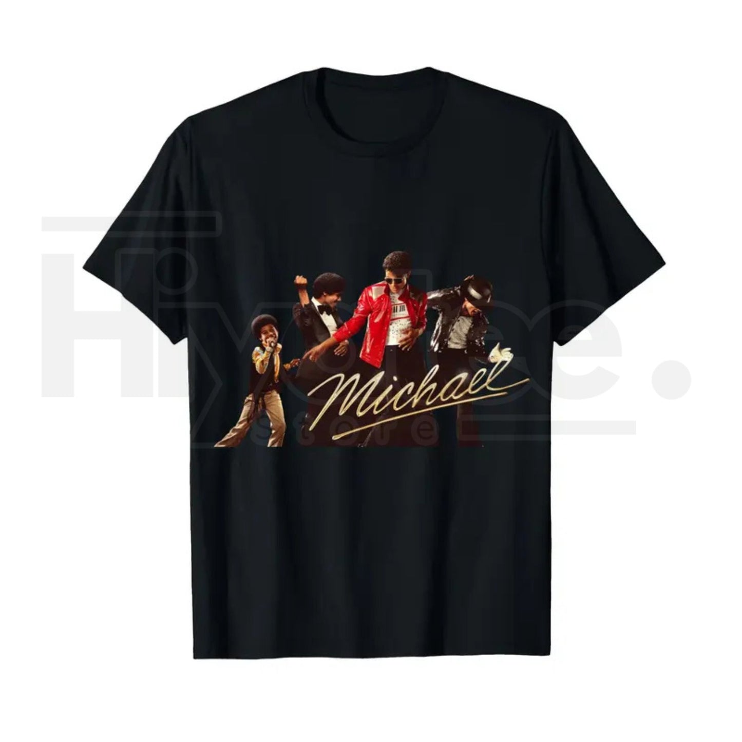 Michael Jackson Iconic Pose T-Shirt – Signature Sparkling Jacket Design Tee, Retro King of Pop Culture Premium Music Fan Gift