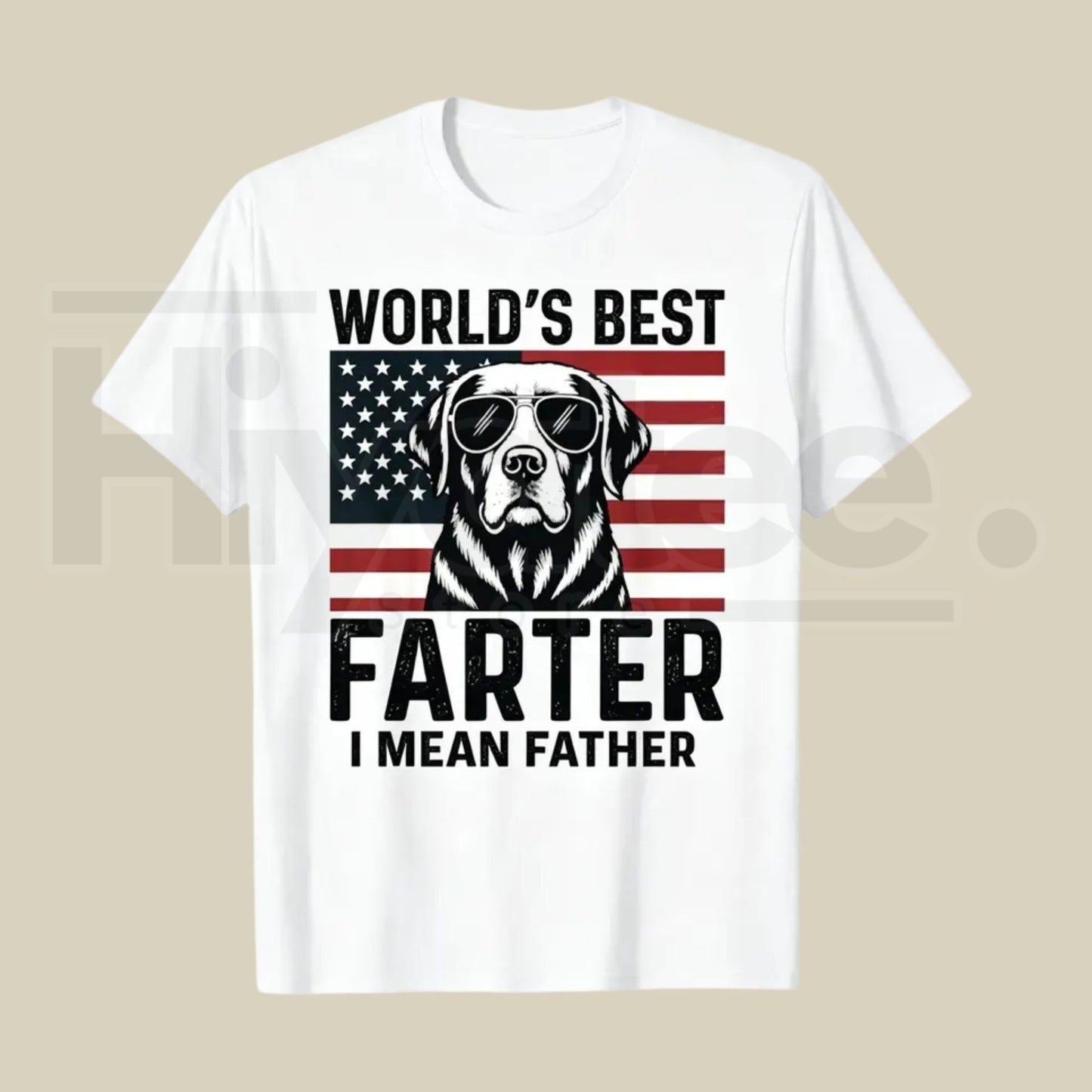 Retro Chihuahua Dad World's Best Farter T-Shirt – Funny Father's Day Dog Mom Gift