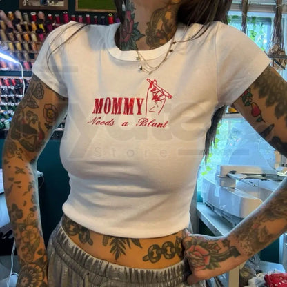 Cannamom Club Embroidered Unisex T-Shirt – Trendy Botanical Graphic Tee, Premium Cotton Mom Style Shirt