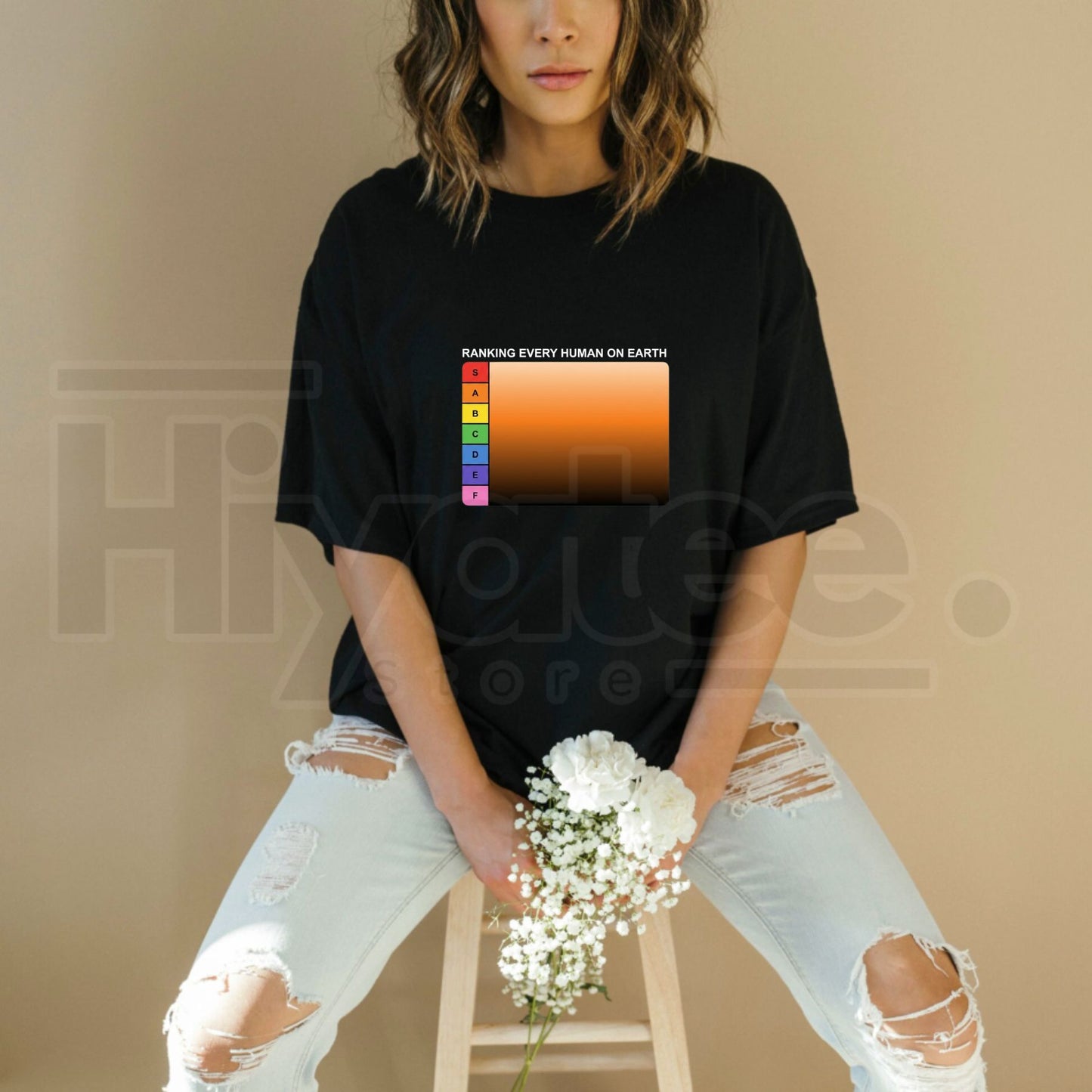 Ranking Every Human On Earth Tier List T-Shirt – Funny Internet Meme Tee