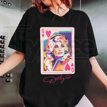 Dolly Parton Queen Of Hearts T Shirt – Vintage Country Music Tee