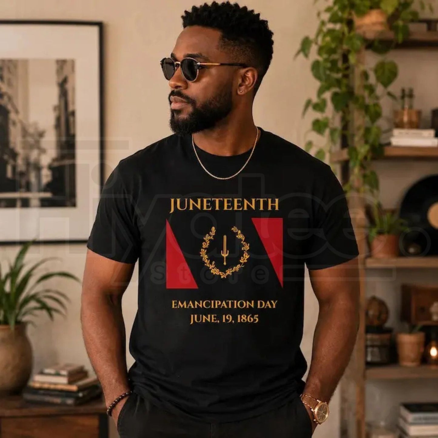 Juneteenth Emancipation Day T-Shirt – Black American Heritage Flag Soulaan Graphic Tee