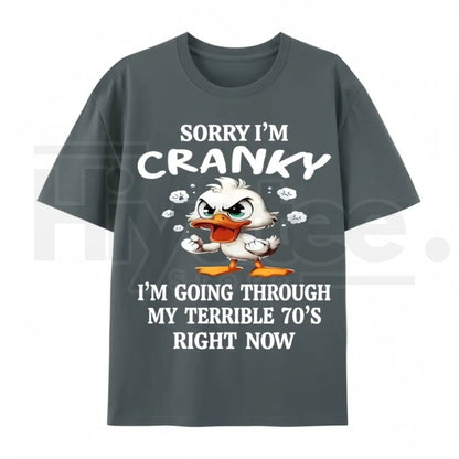 Funny 70s Duck Graphic Tee – Cute Retro Aesthetic 100% Cotton Unisex Shirt