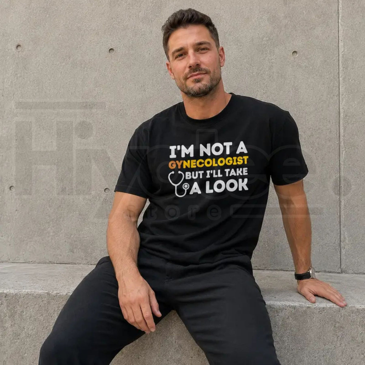 I'm Not A Gynecologist Graphic T-Shirt – Funny Adult Humor & Novelty Joke Tee