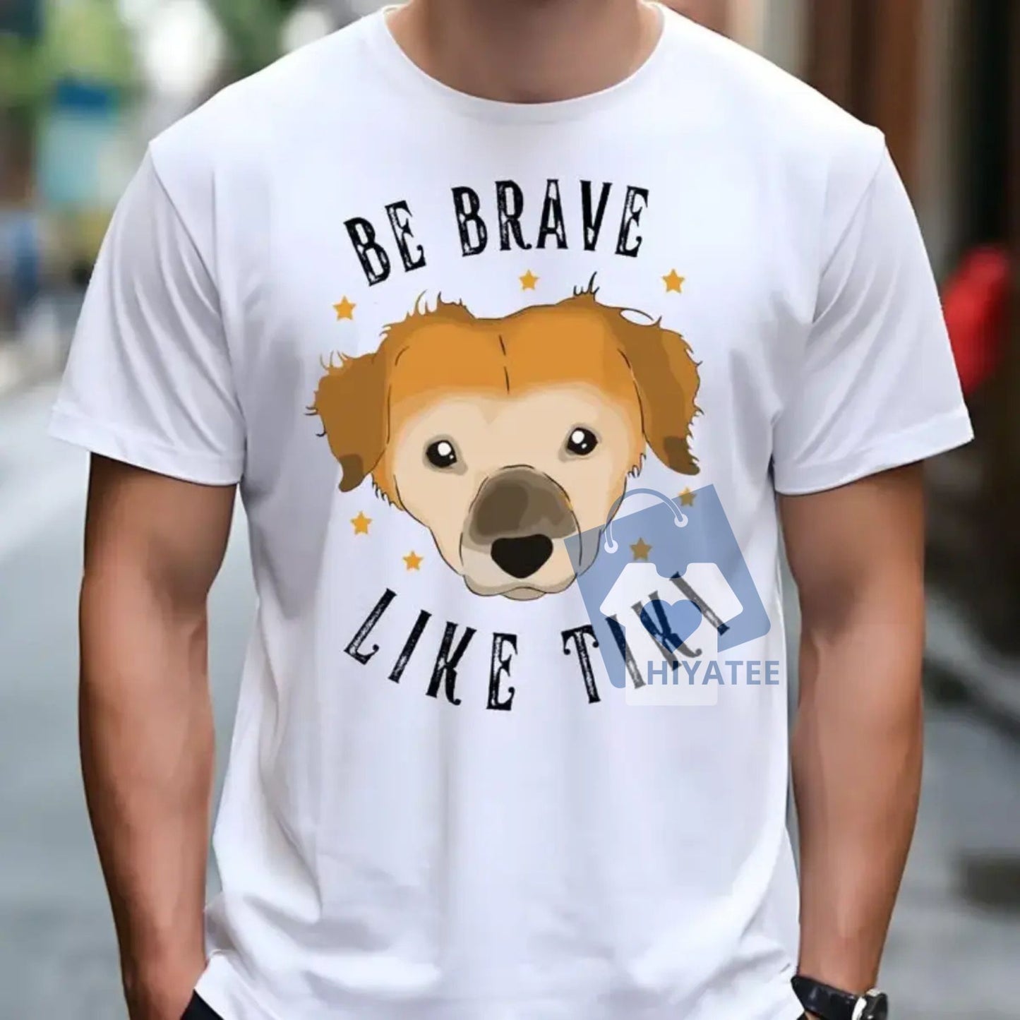 Be Brave Like Tiki T-Shirt – Vintage Dog Lover Summer Tee