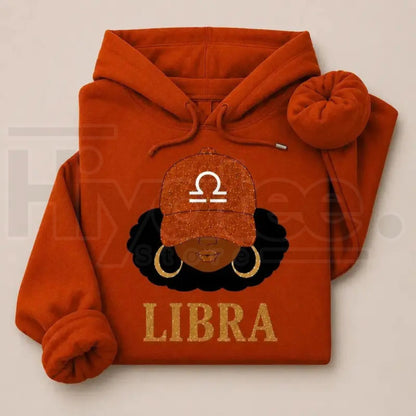 Zodiac Slay Girl Hoodie – Afro Zodiac Sign Graphic Hooded