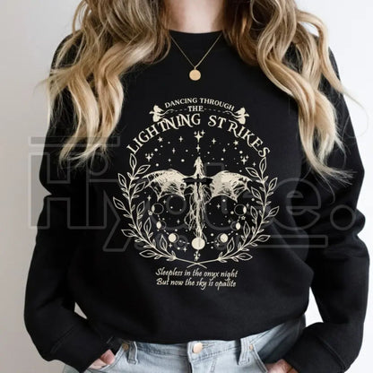 Onyx Storm Dancing Through Lightning Sweatshirt