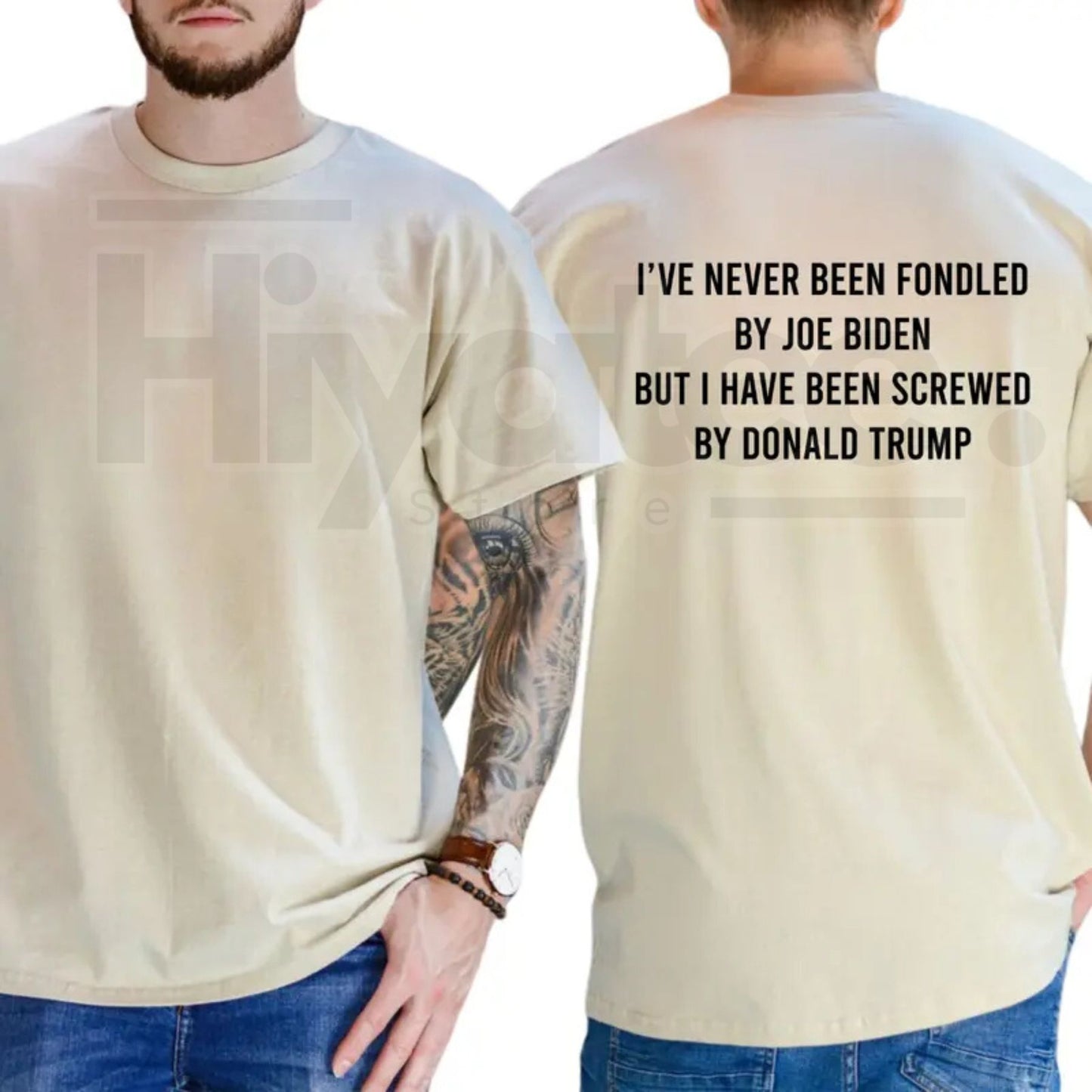 Screwed By Donald Trump T-Shirt – Funny Sarcastic Political Humor Tee, Liberal & Democrat Anti-Trump Shirt