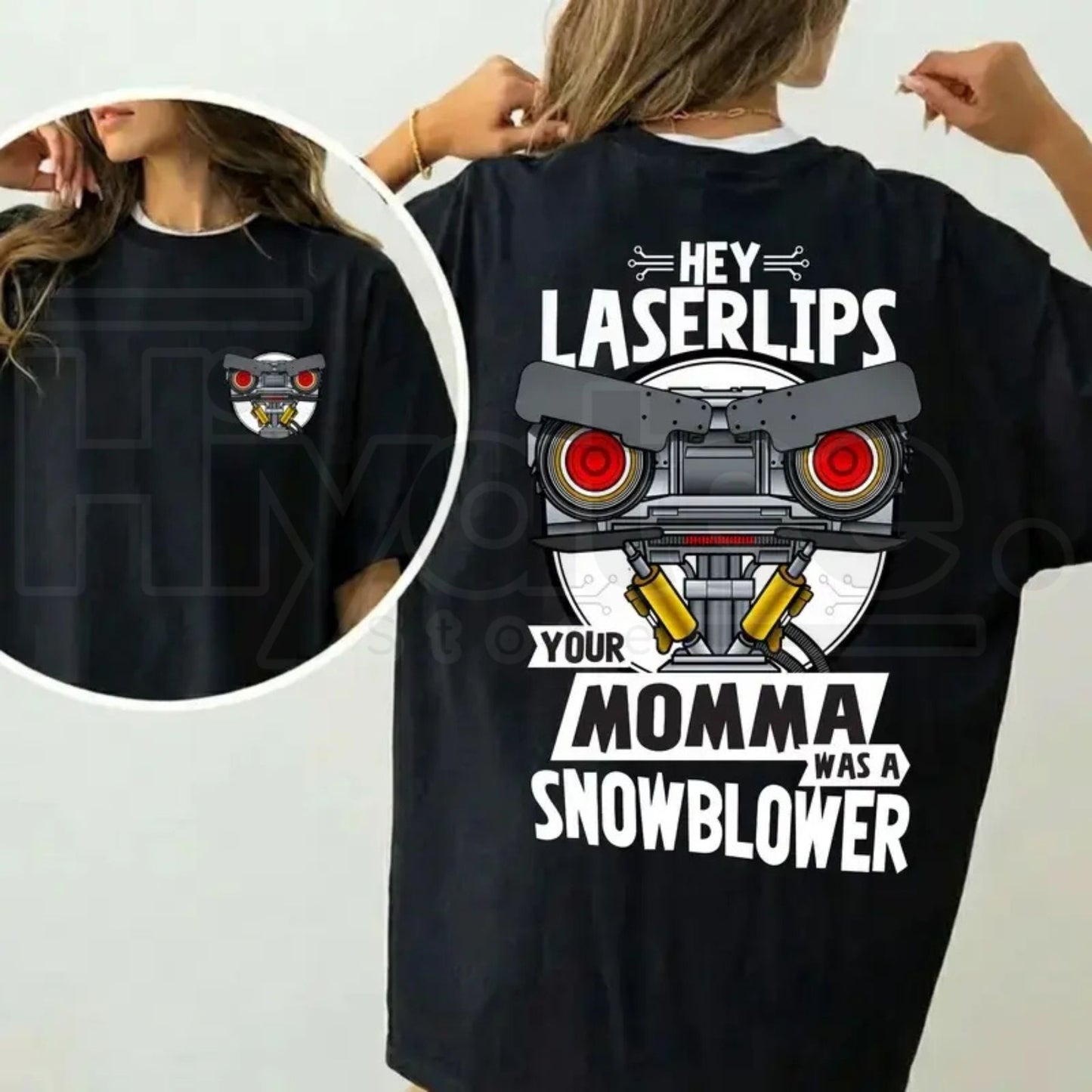 Short Circuit Laser Lips T-Shirt – Classic 80s Movie Parody Tee