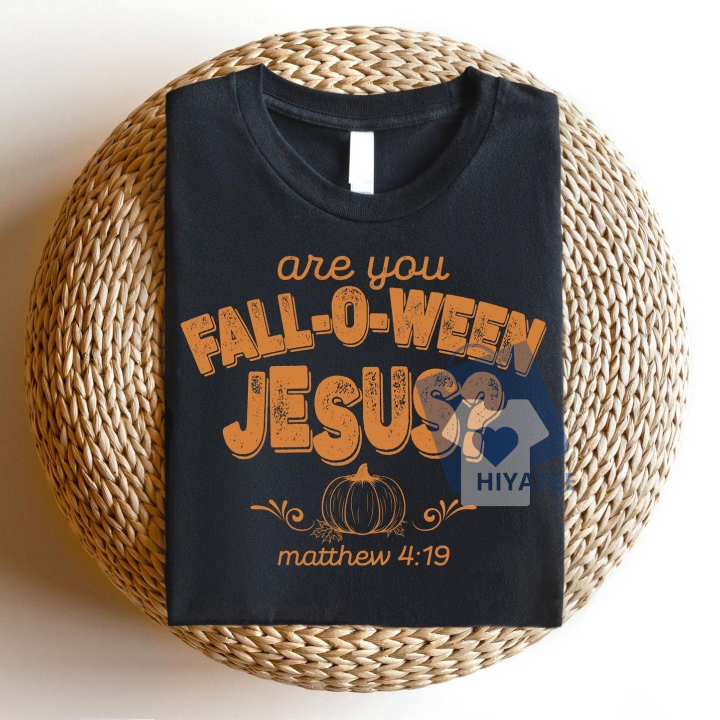 Are You Fall-O-Ween Jesus T-Shirt – Retro Fall Christian Tee for Women, Bible Verse Shirt, Thankful Faith Graphic, Full Color Cotton Top